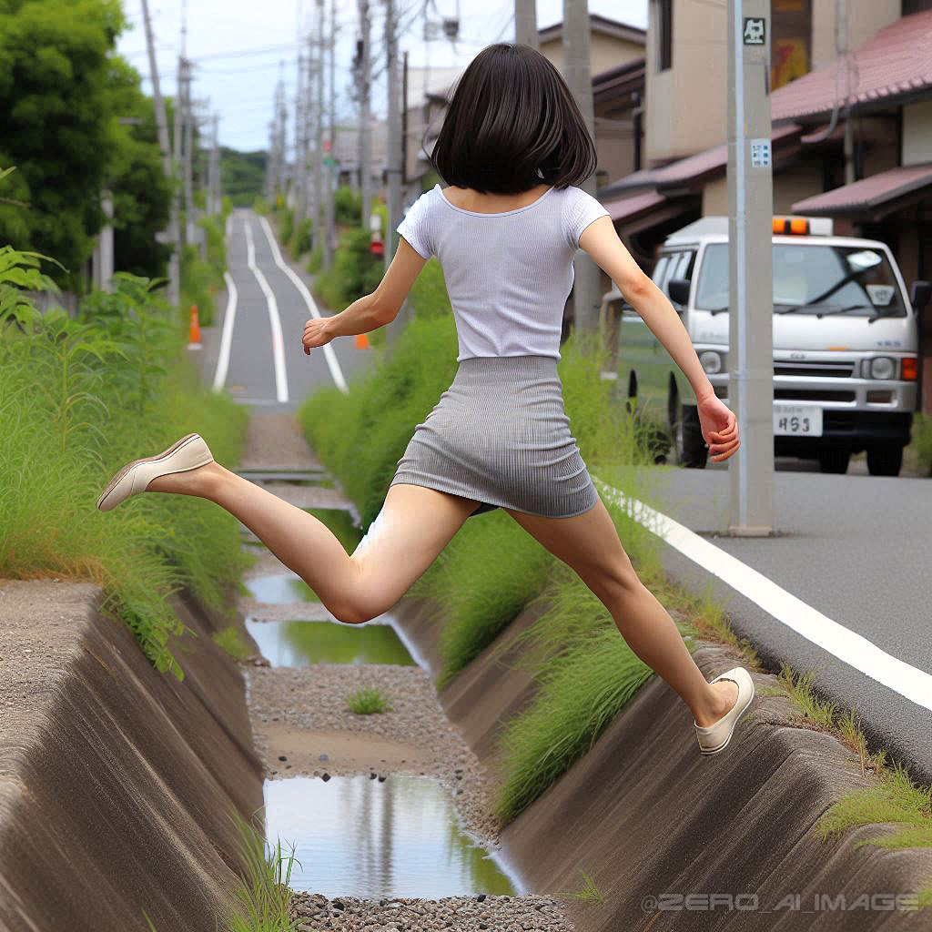 zero_ai_image's tweet image. 結局ここをまたぐのが一番早いのよね
#AI美女 #AI画像