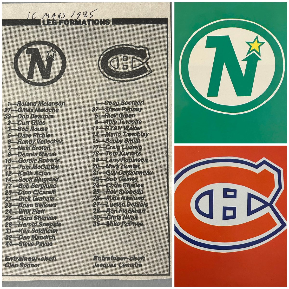 Claude6Landry's tweet photo. 16 Mars 1985
#GillesMeloche
#DonBeaupre
#CurtGiles
#BobRouse
#DaveRichter
#StevePenney
#GuyCarbonneau
#BobbySmith https://t.co/ZAD1hq481r