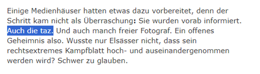 dg_graeber's tweet image. Liebe Kollegen der @tazgezwitscher,
weshalb wurde dieser Halbsatz (blau markiert) aus dem lesenswerten Artikel von @n1ckism zum #Compactverbot entfernt? taz.de/Verbot-des-Com…