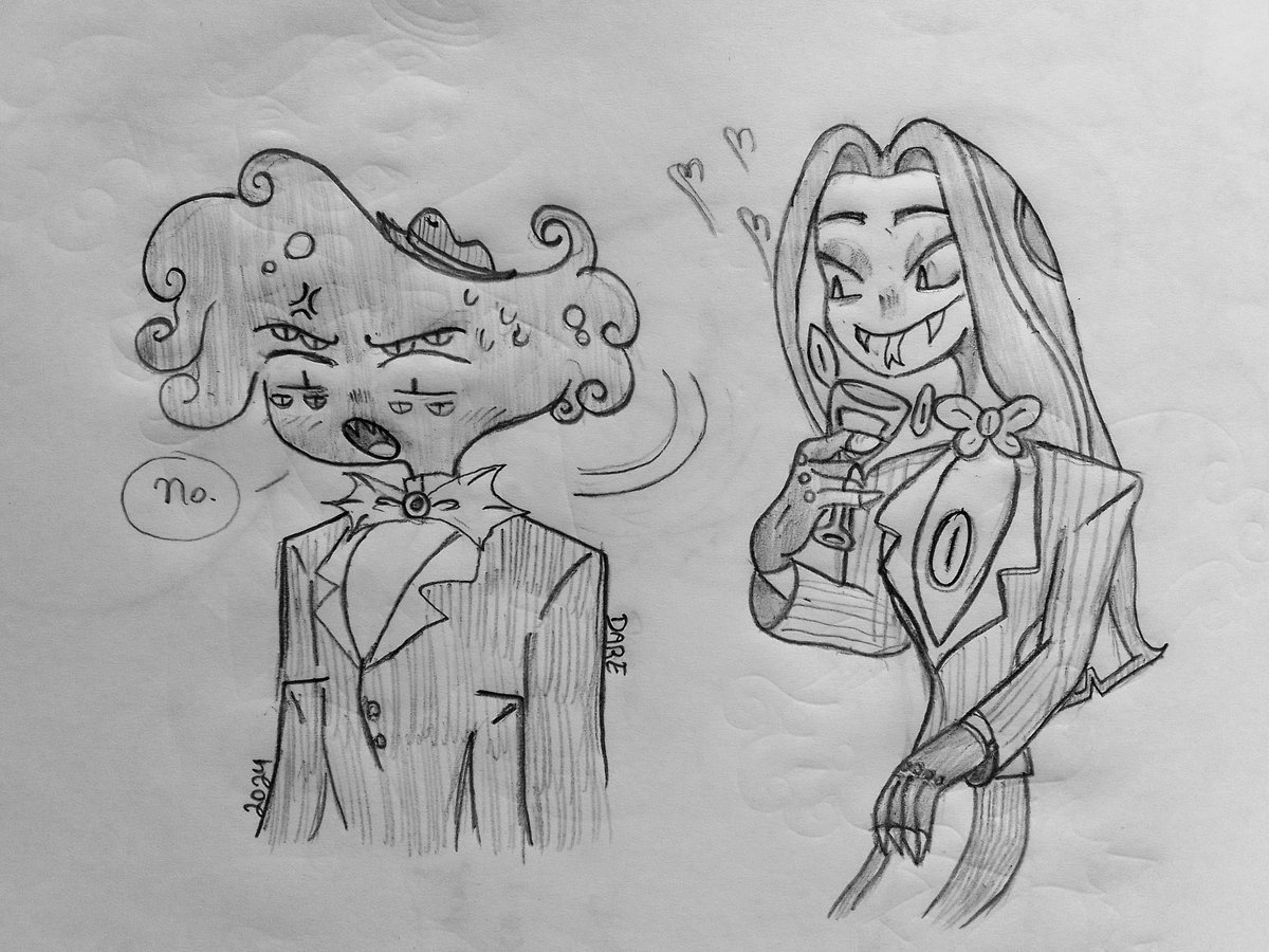 DareGirl4's tweet photo. Quase acreditei🤡
#HazbinHotel 
#Arackniss 
#SirPentious 
#Pentniss https://t.co/DDXSCXkvoH