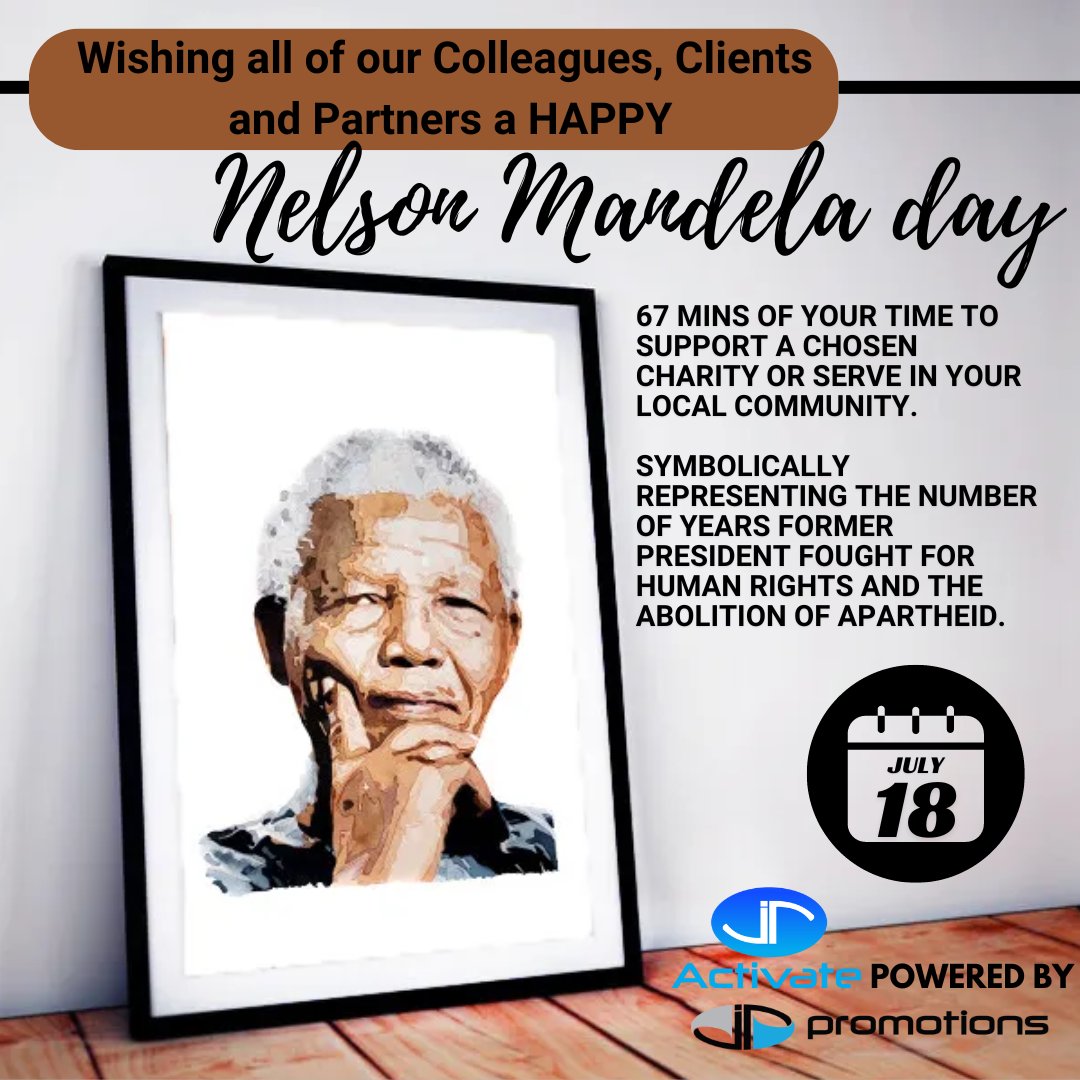 Honoring Nelson Mandela Day by embracing his legacy of service, unity, and empowerment. Let's strive to make a positive impact in our communities and work together towards a brighter future!

#NelsonMandelaDay