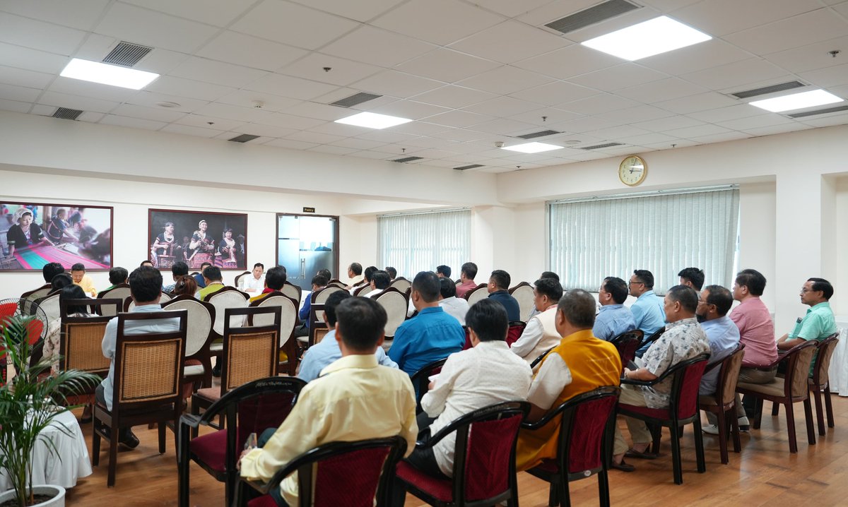 OjingBJP's tweet photo. Attended the BLP meeting today ahead of the budget session with my esteemed Minister colleagues and HMLAs. The meeting was chaired by HCM Shri @PemaKhanduBJP ji, alongside Hon’ble Minister and President Shri @BiyuramWahgeBJP ji and HDCM Shri @ChownaMeinBJP ji. 

It was a great opportunity to discuss and strategize for the future. Excited for the upcoming budget session!