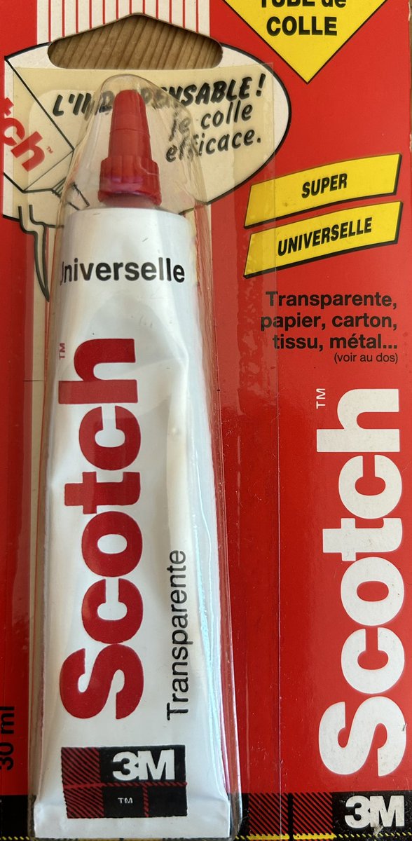 cyril_simonnot's tweet photo. La magie de l’inflation et de l’euro! Un vieux tube de colle acheté dans la seconde moitié des années 90… 5,95F soit environ 90cts d’euro… 
qui se vend aujourd’hui 2,99€ au moins cher et en moyenne plutôt sur du 3-4€, Un quasi x4 en 27 ans… et nos salaires? @lemondefr https://t.co/ib6wi2KJTZ