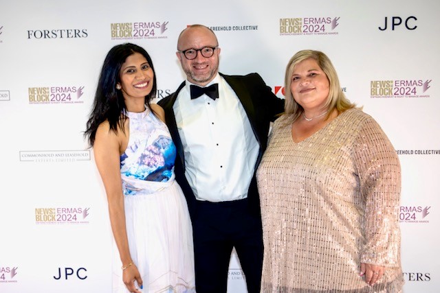 RWKGoodman's tweet photo. Last week Remia Jacob, Nick Martyn and Jacqui Walton attended the 2024 ERMAs – The Enfranchisement and Right to Manage Awards.
Congratulations to all of this year’s winners. We hope to see you all again next year.
#ERMAs #LawFirm https://t.co/NiyXhX8xnl