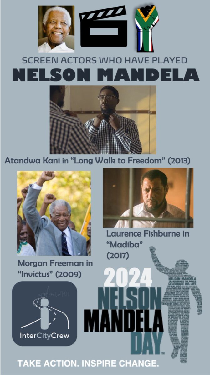 InterCityCrew's tweet image. Who has portrayed Tata Madiba on the silver screen? #MandelaDay2024 #madibaday