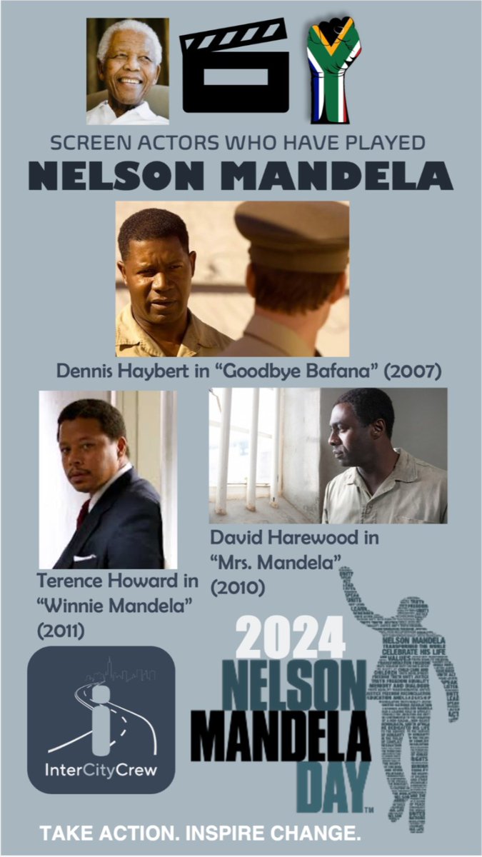 InterCityCrew's tweet image. Who has portrayed Tata Madiba on the silver screen? #MandelaDay2024 #madibaday