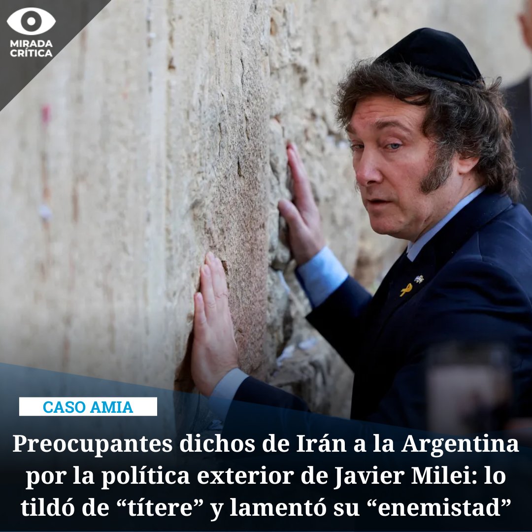 🇦🇷#AMIA #MedioOriente🇮🇷

El periódico Tehran Times de Irán publicó una nota en la que se sostiene que Argentina "lamentará su enemistad" con el país islámico y trata de "títere" de #Israel a #Milei

➡️El artículo fue escrito en vísperas del 30° aniversario del atentado a la AMIA