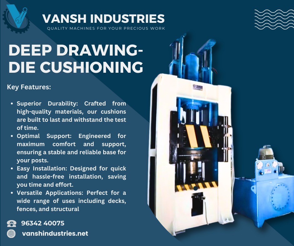 VanshInd's tweet image. Deep Drawing Die Cushioning 

Applications of Deep Drawing Die Cushioning 

1. Body Panels
2. Fuel Tanks
3. Appliances
4. Utensils
5. Machinery Housings
6. Containers

Catalogue link hare-drive.google.com/file/d/1SagL4w…

#DeepDrawing #DiesCushioning