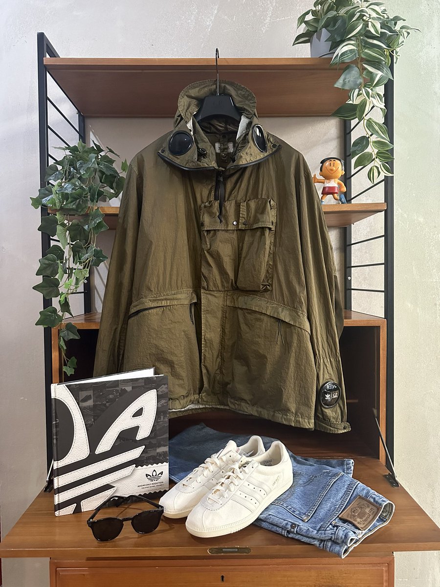SneakersER's tweet photo. Today’s fit available in store or online at https://t.co/nw6eJIO1DO 

#adidas x #CPCompany Explorer Jacket

#Levis Jeans 

#adidas x #LGSpzl trainers

Adidas AOA Book

#Kjaerbede sunglasses

All available now! https://t.co/NpVG8rHVWK