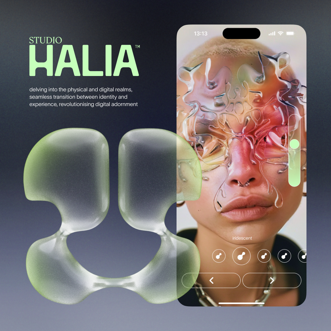 LATEST WORK ALERT 🚨

Change your look with a tap! Introducing #StudioHalia: 

✨ Connected wearable accessory
🎨 Evolving digital adornments
🌐 Seamless physical-digital transition
🔗 Blockchain-backed customization

studiohalia.com