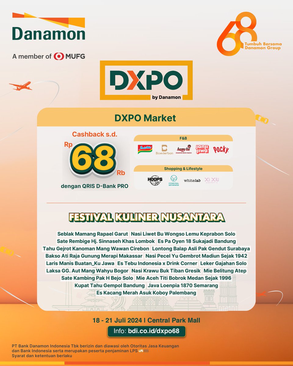 oninozone's tweet photo. Emang bisa kulineran banyak promo berlimpah dan cashback? Ya bisa lah! Cuma di DXPO by Danamon aja bisa kulineran dari berbagai daerah di Indonesia dan dapat banyak keuntungan kayak gini! #PromoBerlimpah https://t.co/RMBCIWMZQY