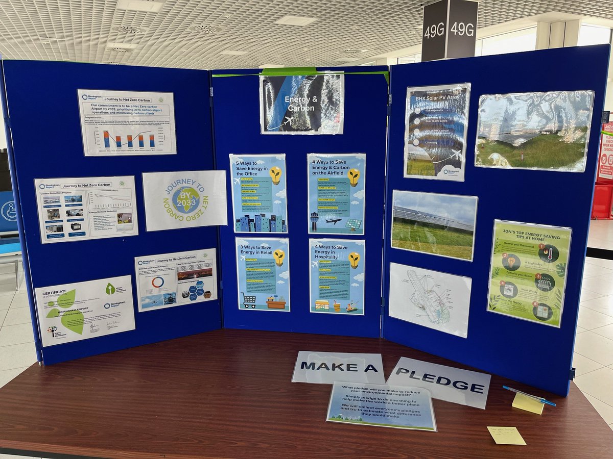 As part of last month's Sustainability Week, we held a roadshow for airport colleagues, raising awareness about sustainability and collaborating with people from across the business! 🌳🔋💡🌍