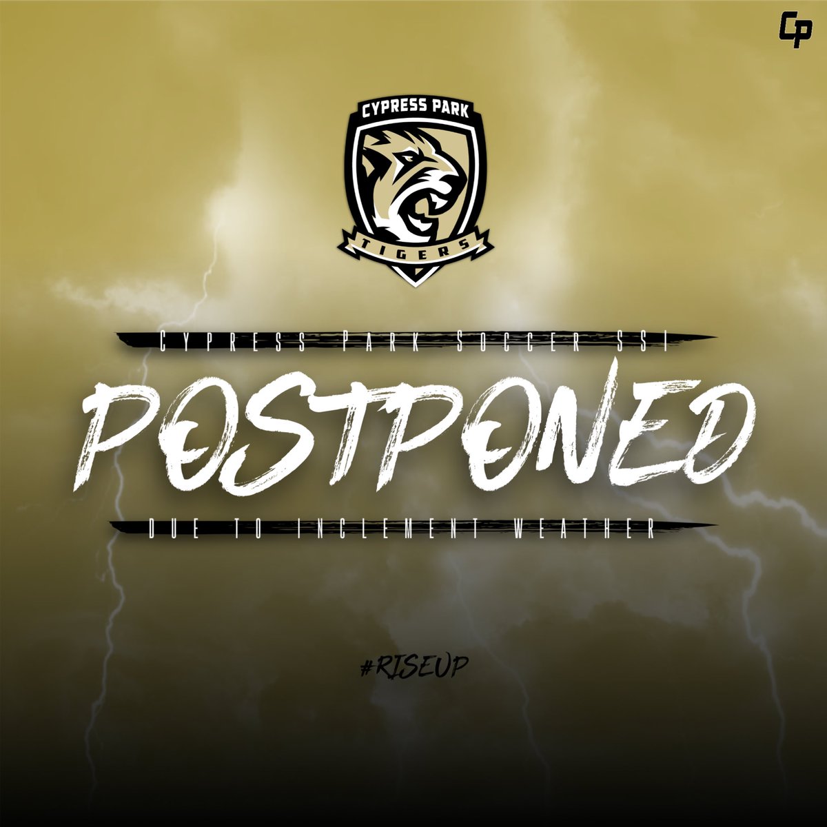 Attention Tigers: SSI is cancelled today, July 18th, due to weather. 🌧️ But don’t forget about the fitness test posted! Keep training and stay motivated. 💪 #KeepTraining #Soccer #StayMotivated #StayMoving #CypressPark