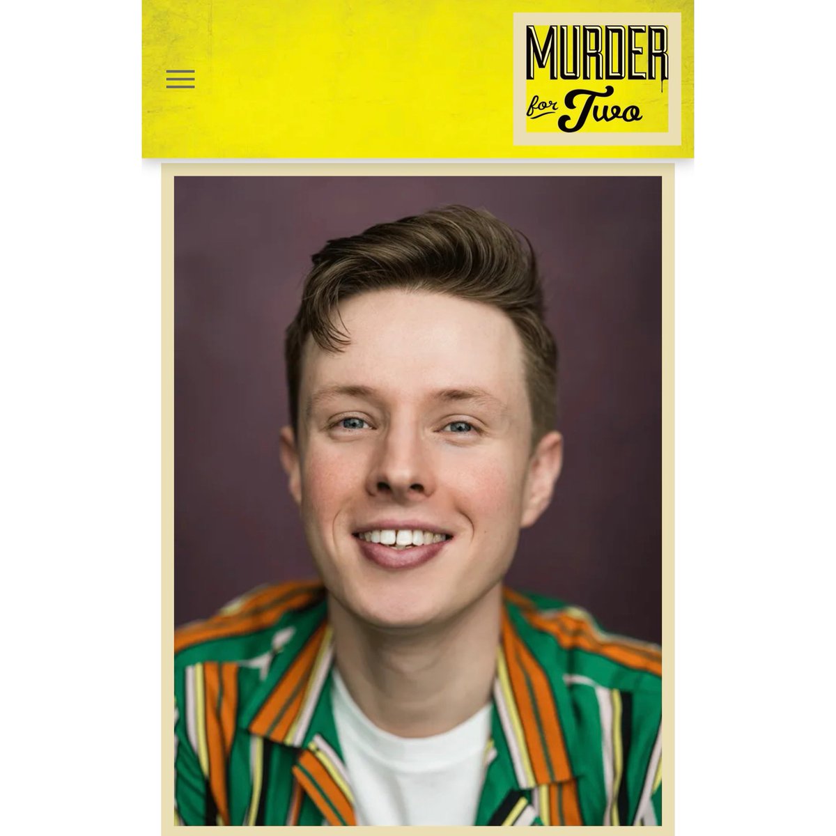 🕵️‍♂️ excited (and moderately terrified) to be in the UK tour of this two-hander musical this autumn!!! Come see us for murderously musical fun 🎹🔪🩸