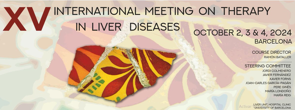 AEEHLiver's tweet photo. #SaveTheDate
📅¡Anótalo en la agenda!
🧑⚕️Del 2 al 4 de octubre se celebrará en Barcelona el XV Encuentro Internacional sobre Terapia de las Enfermedades Hepáticas, que dirige @rabataller, director de nuestro registro #HEPAMet. El curso está avalado por la #AEEH. Aquí tienes más información: https://t.co/Jz3VHRbdcK
#LiverTwitter #formación #liverdiseases