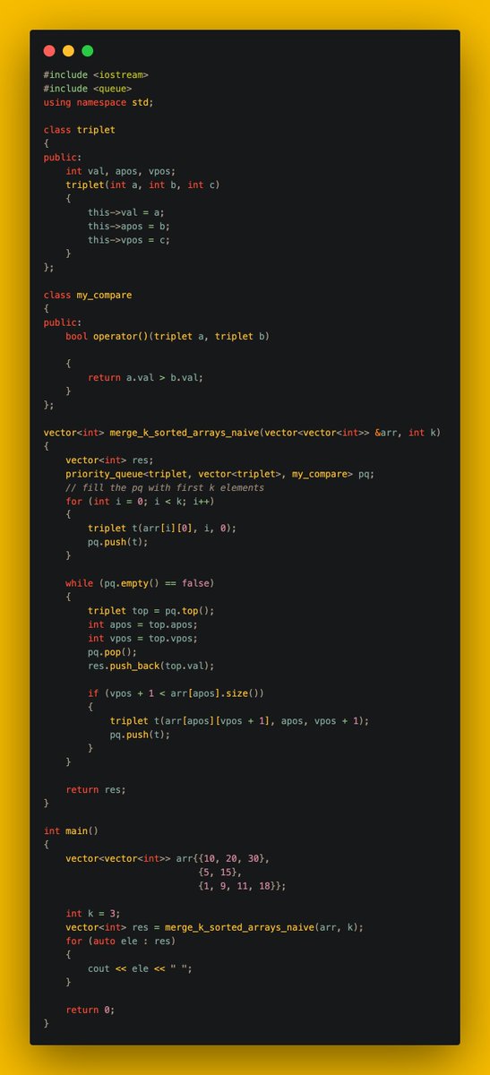 gincode18's tweet image. 🚀 Day 34 of #100DaysOfCode!

💸 Bought Maximum Items with a Given Sum.
🔢 Found K Largest Elements.
📏 Identified K Closest Elements.
🔀 Merged K Sorted Arrays.
📊 Calculated the Median of a Stream.

Excited about the progress! 💪 #coding #DSA #developerjourney
