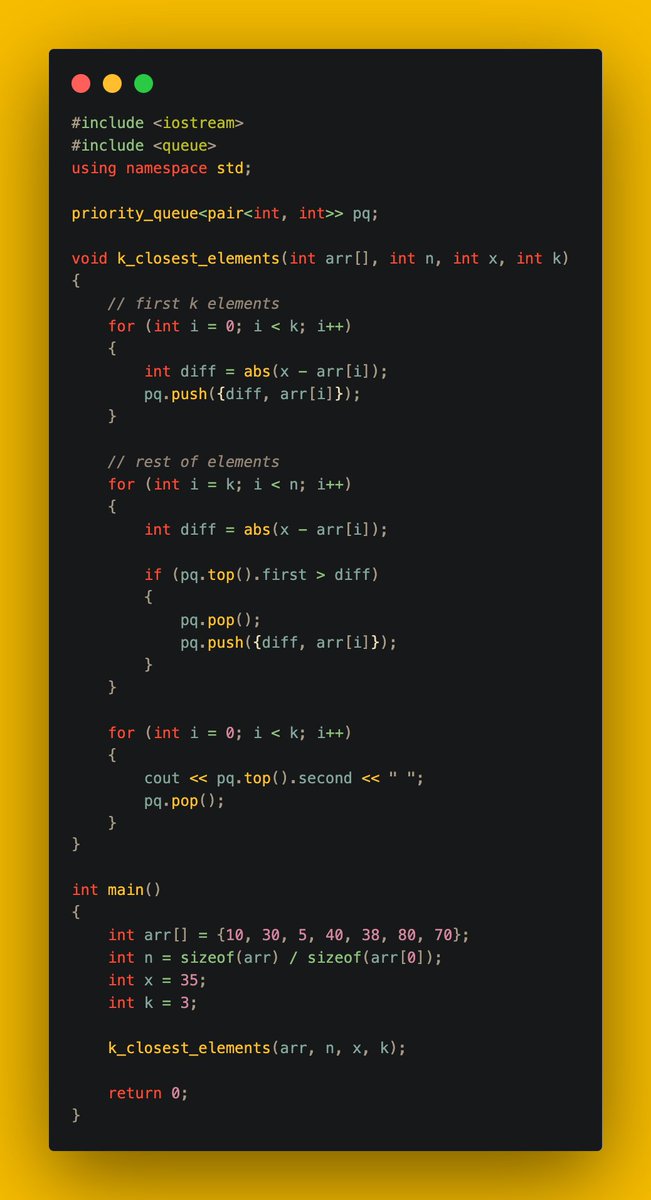 gincode18's tweet image. 🚀 Day 34 of #100DaysOfCode!

💸 Bought Maximum Items with a Given Sum.
🔢 Found K Largest Elements.
📏 Identified K Closest Elements.
🔀 Merged K Sorted Arrays.
📊 Calculated the Median of a Stream.

Excited about the progress! 💪 #coding #DSA #developerjourney