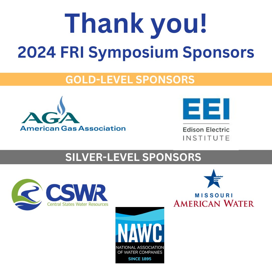 As we plan this year’s Symposium on 9/18 in St. Louis, we take this opportunity to thank our sponsors for their support. Their donations make the program accessible to a larger audience. <a href="/aga_naturalgas/">AGA</a>  <a href="/Edison_Electric/">EEI</a>  <a href="/cswrgroup/">Central States Water Resources</a>  <a href="/moamwater/">Missouri American Water</a>  <a href="/NAWCH2O/">NAWC</a> 
shorturl.at/XwsZT