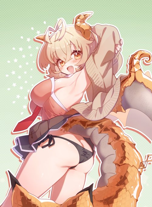 Skeb納品しました!ご依頼ありがとうございました～(パンツ丸見えなのでセンシティブ指定をしています) 