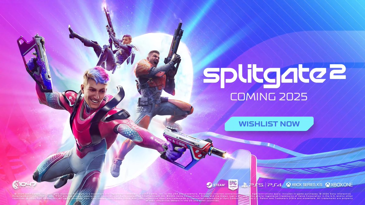 Wario64's tweet photo. Splitgate 2 Cinematic Announcement Trailer (coming 2025 https://t.co/NEkINvfk6R https://t.co/4rfL2Cvbvj
