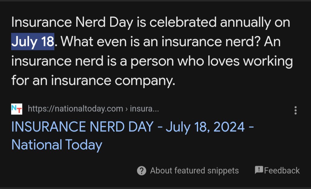 kvonyborg's tweet image. OMG you guys... It's my day! 
I feel so seen! ❤️ #InsuranceNerd
#InsuranceNerdDay