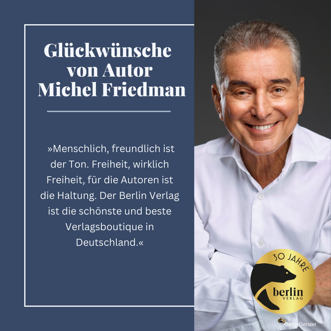 Piper Verlag (@piperverlag) on Twitter photo Michel Friedmann mit netten Worten zum 30. Jubiläum des <a href="/berlinverlag/">Berlin Verlag</a>|s #Jubiläum #berlinverlag #michelfriedman Michel Friedmann mit netten Worten zum 30. Jubiläum des <a href="/berlinverlag/">Berlin Verlag</a>|s #Jubiläum #berlinverlag #michelfriedman