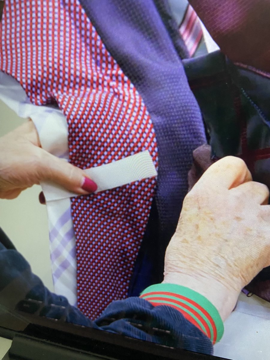 Catching up with #SewingBee and ESME IS LITERALLY HOLDING THE VELCRO ON AND DOESNT MENTION IT AT ALL