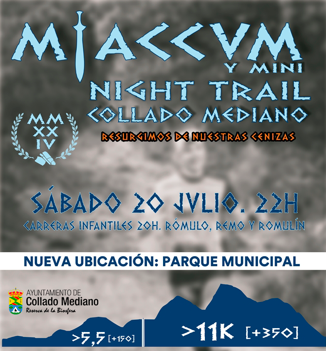 Ayto_CMediano's tweet photo. 📣 Programa MIACCVM NIGHT TRAIL 2024
📅 Sábado 20 de julio
20:00 h - Carreras infantiles
20:30 h - Actuación de Sanke
22:00 h - Salida de las dos carreras
23:30 h - Entrega de trofeos
0:00 h - Actuación de The Dorys (hasta la 1:30 h).
👉🏼 Toda la info en https://t.co/x2O4M8GOZC https://t.co/clu12g3zBD