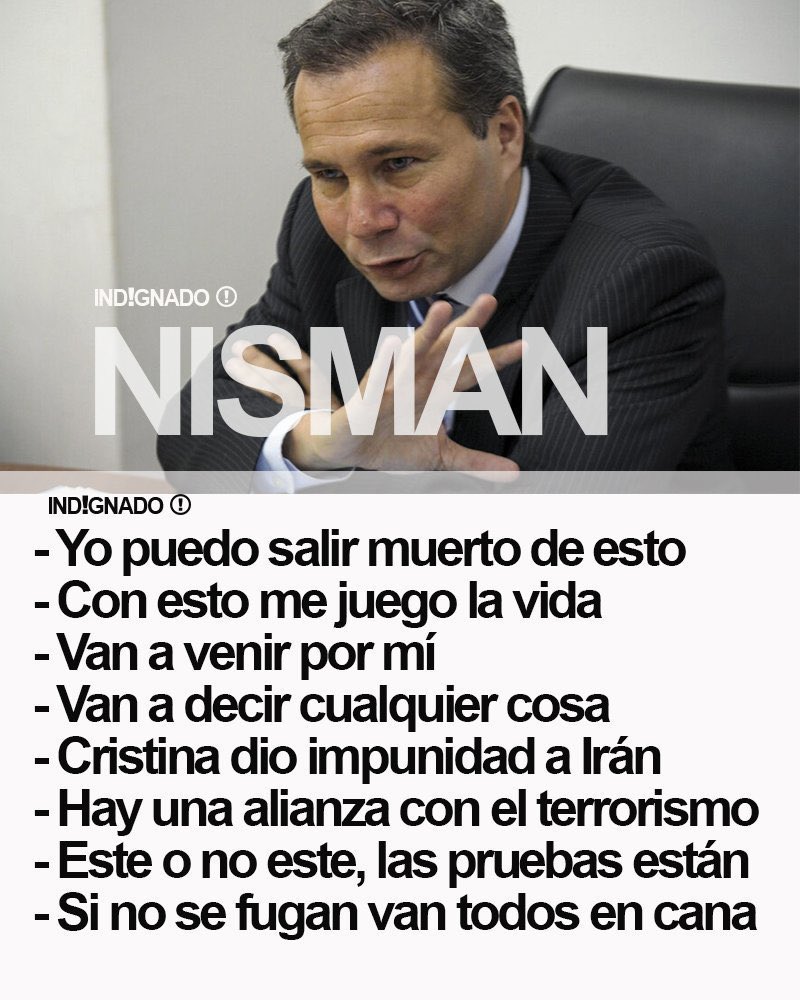 A 30 los del atentado a la AMIA. Nunca olvidarse lo que decía NISMAN. Compartí y deja tu “Si” si apoyas que a Nisman lo mataron.
