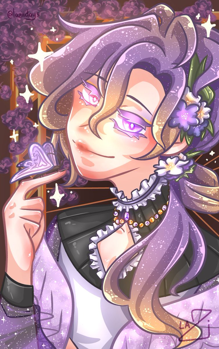 Lazi | ๐งก๐ค๐ฉท (@laziidays) on Twitter photo I was lucky to be part of the photocard art for Sanctum est Violeta, Thank you <a href="/UkiVioleta2024/">Sanctum est Violeta ๐</a> !!
I couldn't go but I'm so glad people enjoyed it!
Happy (late) Birthday to our purp boi~
#VioletAtelier #UkiBirthdayCSE2024 I was lucky to be part of the photocard art for Sanctum est Violeta, Thank you <a href="/UkiVioleta2024/">Sanctum est Violeta ๐</a> !!
I couldn't go but I'm so glad people enjoyed it!
Happy (late) Birthday to our purp boi~
#VioletAtelier #UkiBirthdayCSE2024