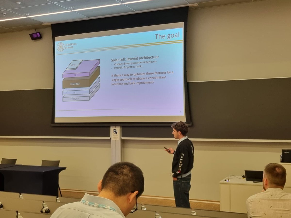 PVsquared2's tweet image. This week our team members and Professor @GiuliaGrancini attended the Next Generation PV Materials conference in Groningen, presenting new results on device fabrication and interface engineering for perovskite solar cells applications!
@unipv @univgroningen