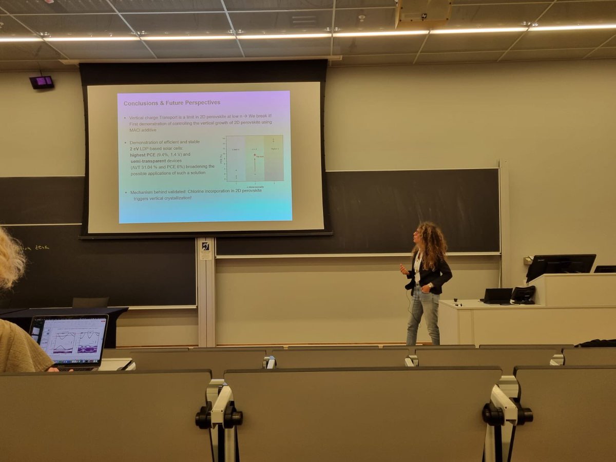 PVsquared2's tweet image. This week our team members and Professor @GiuliaGrancini attended the Next Generation PV Materials conference in Groningen, presenting new results on device fabrication and interface engineering for perovskite solar cells applications!
@unipv @univgroningen