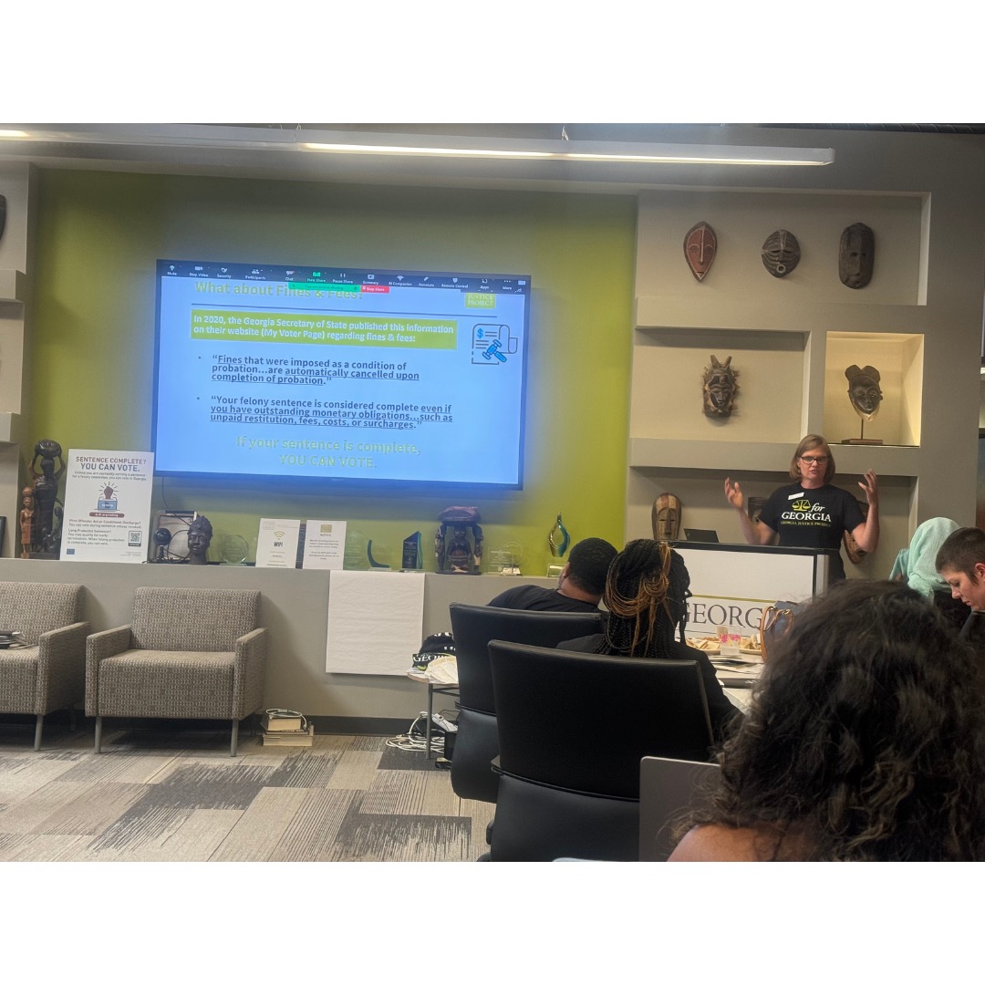 BarredBusiness's tweet image. Thank you to the Georgia Justice Project for hosting and inviting us to the Uniting for Power Strategy Summit! It was an honor to be in the room with our leaders, uniting for power and empowering justice-impacted voters. #JusticeReform #GeorgiaJusticeProject #StrategySummit