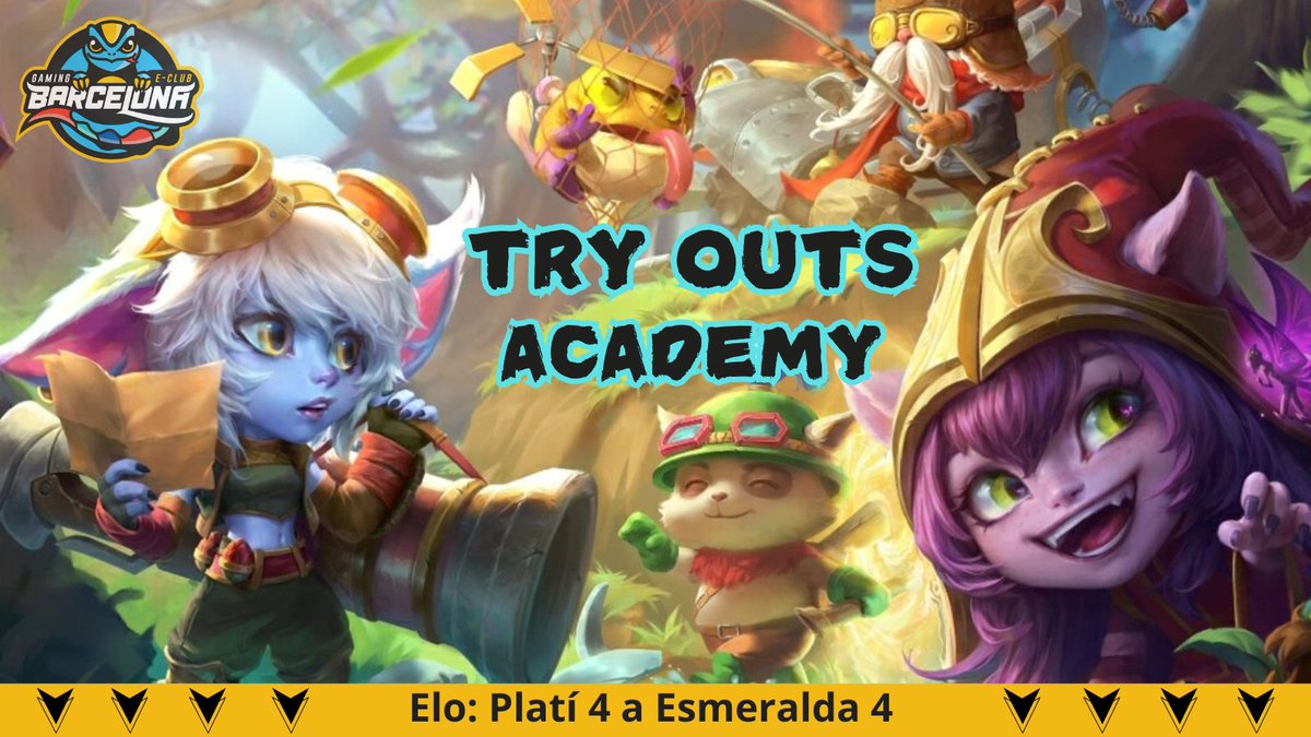 ▶ Obrim Try- Outs de jugadors pel nostre equip academy!

✏ Si tens ganes de començar a competir i a millorar les teves habilitats amb un bon Staff, formació en equip, classes individuals i sessions de Masterclass amb psicòlegs esportius, apunta't al formulari dels comentaris!