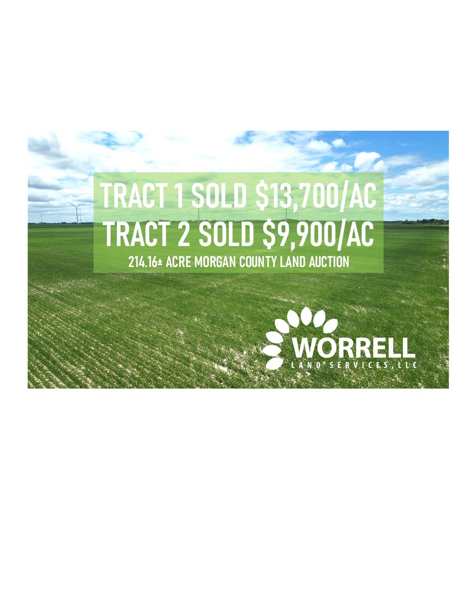 Thank you to the Zellman and Bieber families for the honor of working for you. Congratulations to the new owners of these great Morgan County tracts. worrell-landservices.com/farmland-pastu…