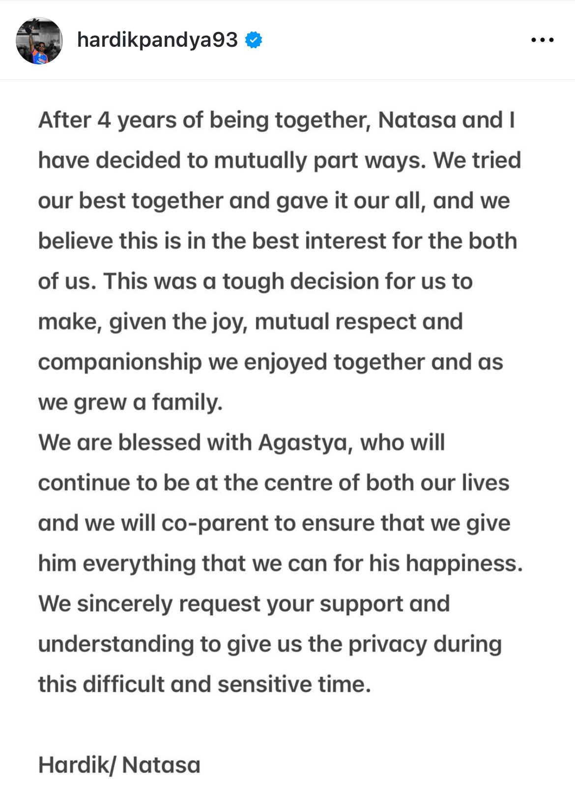 Hardik Pandya And Natasa Stankovic