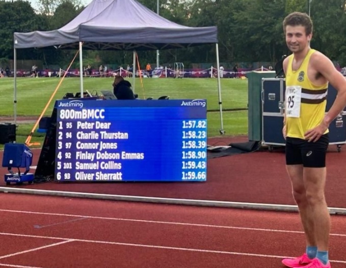 RESULTS (18/07/24): 
Peter Dear set a new 800m PB in Loughborough, winning the BMC C race in 1:57.82.
Ethan Hall placed second in the 200m in a PB of 22.97.
Harry Law was 7th in 22:11 in the Ironbridge 4 mile and David Lewis was 19th in the Worcester Pitchcroft 10k in 38:55.