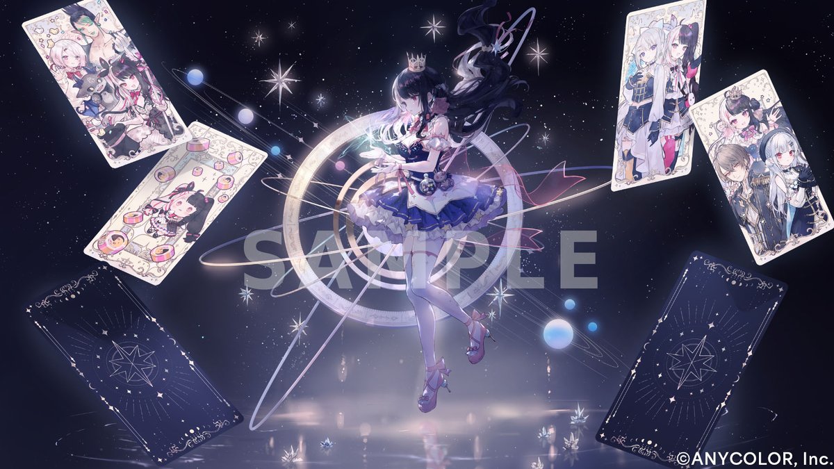 user_5ce2966eさま専用（原画）星見の夜 ほか　3点おまとめ にじさんじ所属 夜見れな様の「6つの星に願いをプロジェクト」にて