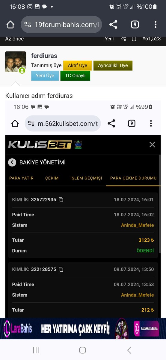 Kullanıcı adım ferdiuras