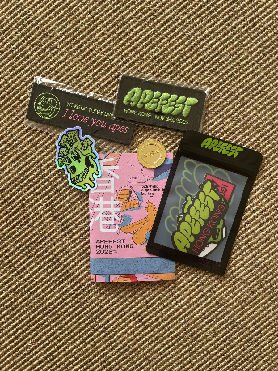 Just opened a compartment in my suitcase and found this haul from ApeFest HK!! LFG!