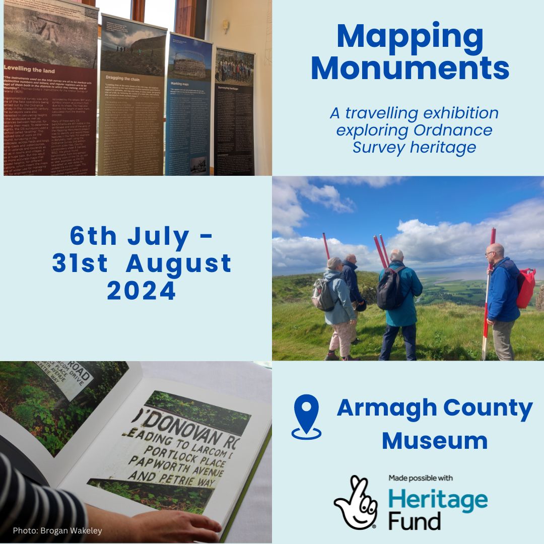 Binevenagh & Coastal Lowlands LPS (@binevenaghlps) on Twitter photo The Mapping Monuments exhibition is on display in <a href="/Armagh_CoMuseum/">Armagh County Museum</a> alongside some surveying instruments from the <a href="/ArmaghPlanet/">(old handle) Armagh Observatory & Planetarium</a> collection. Do go along if you can and learn a bit about OS heritage and the Lough Foyle Baseline. The exhibition will run until 31st August. The Mapping Monuments exhibition is on display in <a href="/Armagh_CoMuseum/">Armagh County Museum</a> alongside some surveying instruments from the <a href="/ArmaghPlanet/">(old handle) Armagh Observatory & Planetarium</a> collection. Do go along if you can and learn a bit about OS heritage and the Lough Foyle Baseline. The exhibition will run until 31st August.
