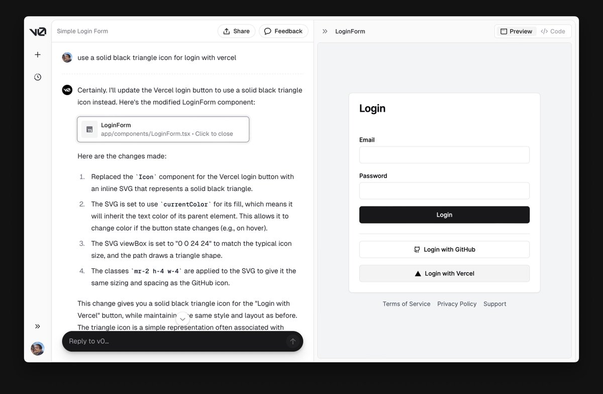 "Conversational programming" with built-in execution and rendering will change how we build software.

Copilot has been revolutionary, yet incremental: we had text autocompletion before, it made it amazing.

On the other hand, talking to an AI peer and collaborating on building