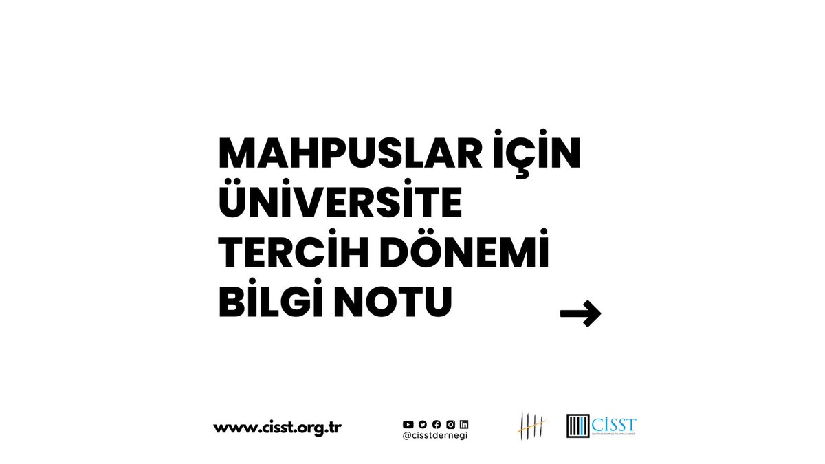 MAHPUSLAR VE YAKINLARININ ÜNİVERSİTE TERCİH DÖNEMİNDE FAYDALANABİLMELERİ İÇİN BİLGİ NOTU: