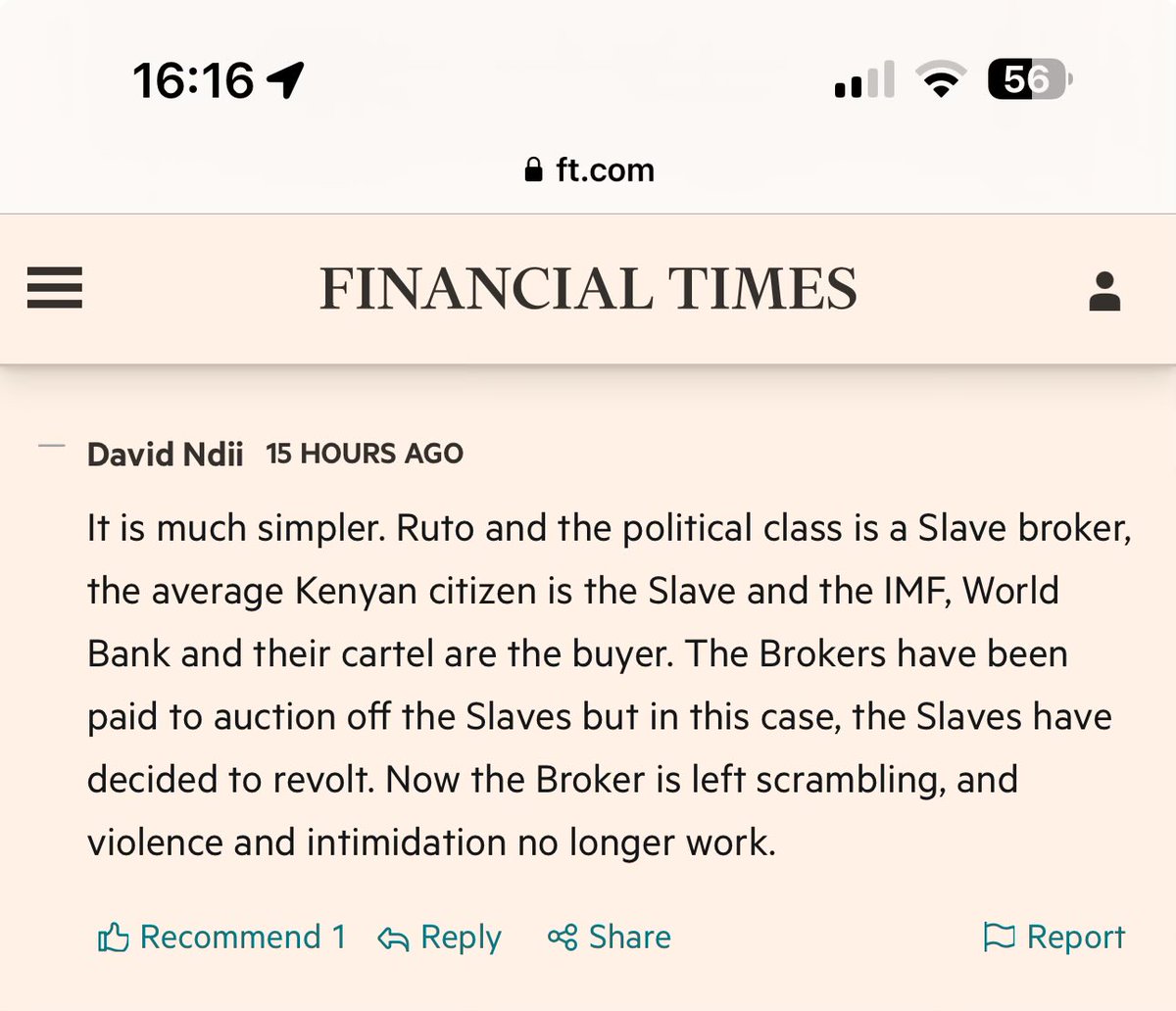 David Ndii has gone full throttle.