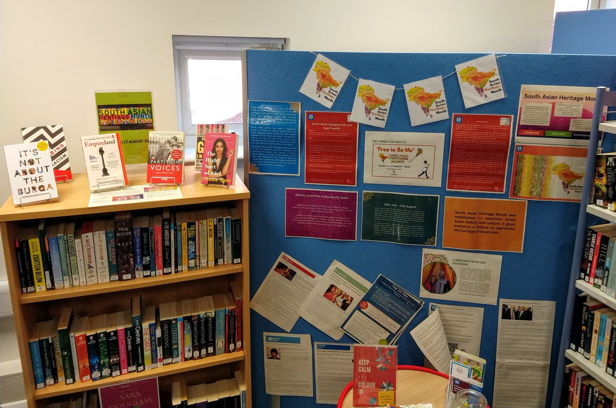 GEHSWFTLibrary's tweet photo. ๐ฆ๐ซ๐ง๐ฉ๐ง๐น๐ฎ๐ณ๐ฒ๐ป๐ณ๐ต๐ต๐ฐ๐ฑ๐ฐ
Today marks the beginning of #SouthAsianHeritageMonth, running from 18th July to 17th August each year. Pop into the #EdCentreLibrary @nhsswft to see our SAHM display, and find our resources newsletter here: https://t.co/1u1GkOsfVz https://t.co/Ni6KOc37hk