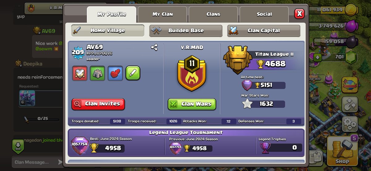 AdithyanVinoyi's tweet photo. My account has been lost. Please help me to retrieve. Someone changed my mail id without my permission. Please help me to change it back to my old email address. I was not able to login in from today. This was the last screenshots I have taken. #ClashofClans #supercell #Recover https://t.co/9O6T3aQw5M