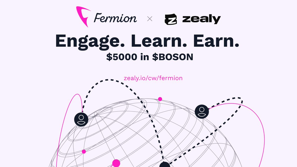 🚀 Exciting news! Fermion Protocol is now on Zealy.io! Complete quests, earn rewards, and dive deeper into Fermion. 

Join the Fermians today! 
👉👉zealy.io/cw/fermionprot… 

#FermionProtocol #Zealy #Rewards