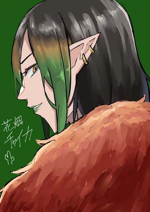 落書きチャイカ氏#お花畑青空写生大会 
