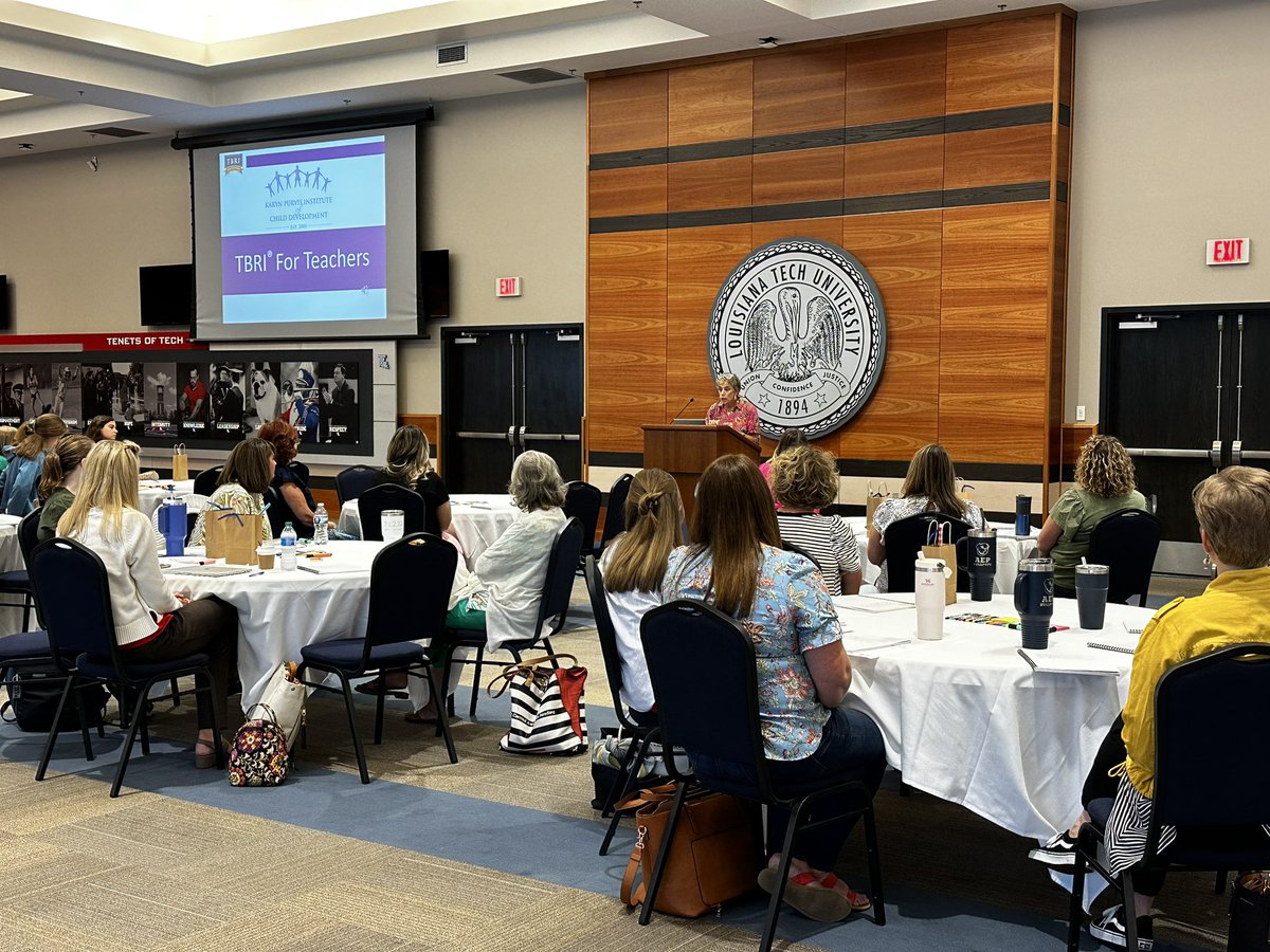 latechteacher's tweet photo. Today we are joining with our AEP lab school faculty and other local educators to learn about Trust Based Relational Intervention (TBRI). So proud of the work being done to serve the students of our area! https://t.co/y4GZaMA1lx