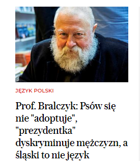 kamborek's tweet photo. Słowa z czasem zmieniają użycie albo znaczenie. Na przykład nazwisko Bralczyk kiedyś znaczyło coś. Teraz nie znaczy nic. https://t.co/4G065bmOgI